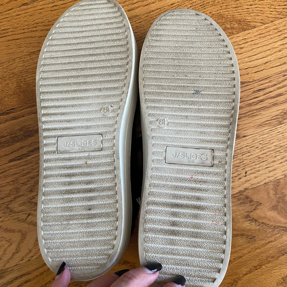 J Slides leather black platform sneakers - Picture 8 of 9